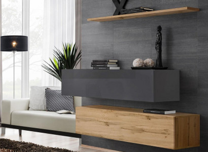 Modern set sideboard furnishing design wall unit living room luxury suite 3-piece